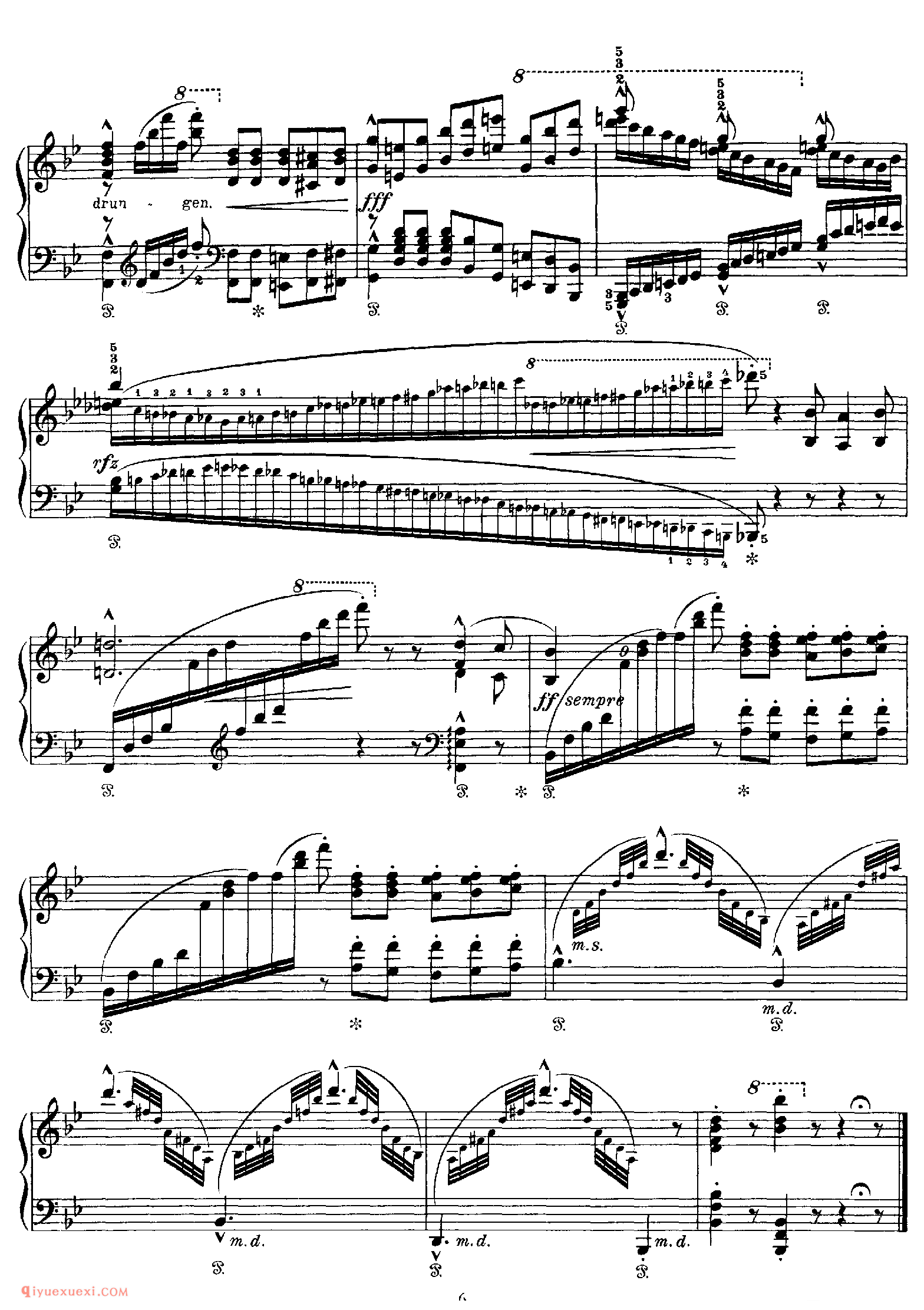 Fruhlingslied (Mendelssohn)_改编其他人_李斯特钢琴乐谱