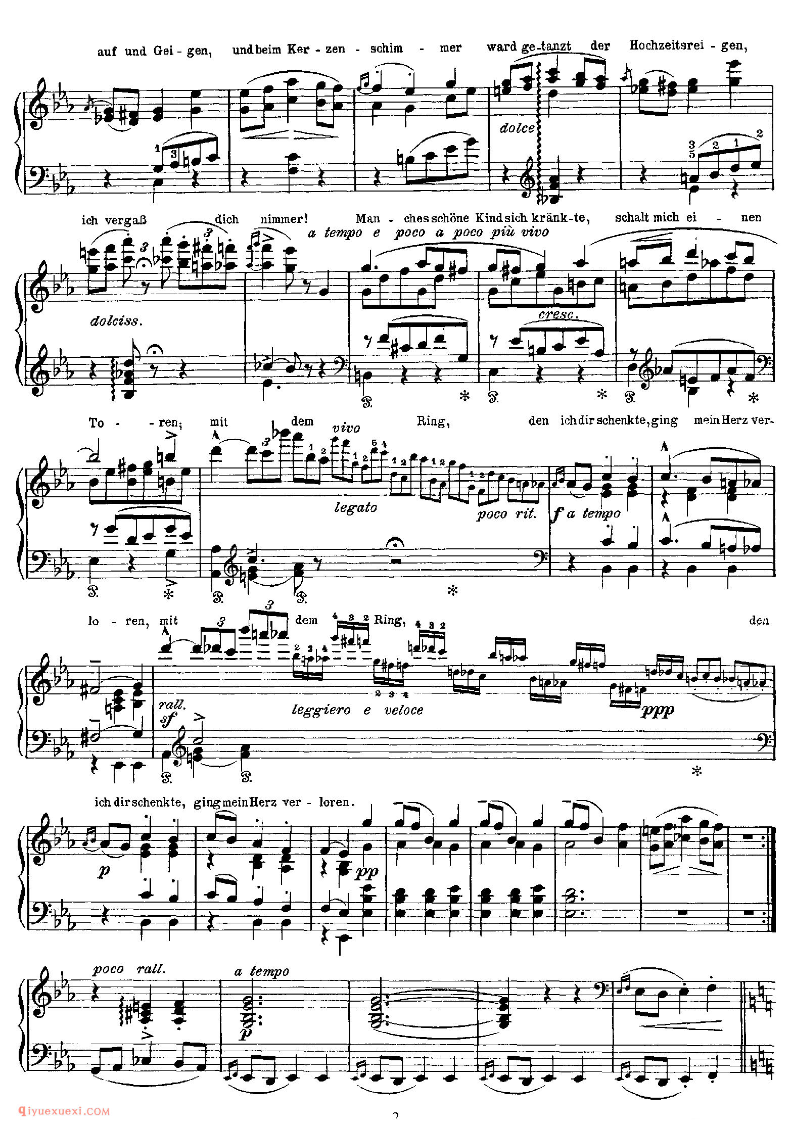 Das Ringlein (Chopin)_改编肖邦_李斯特钢琴乐谱