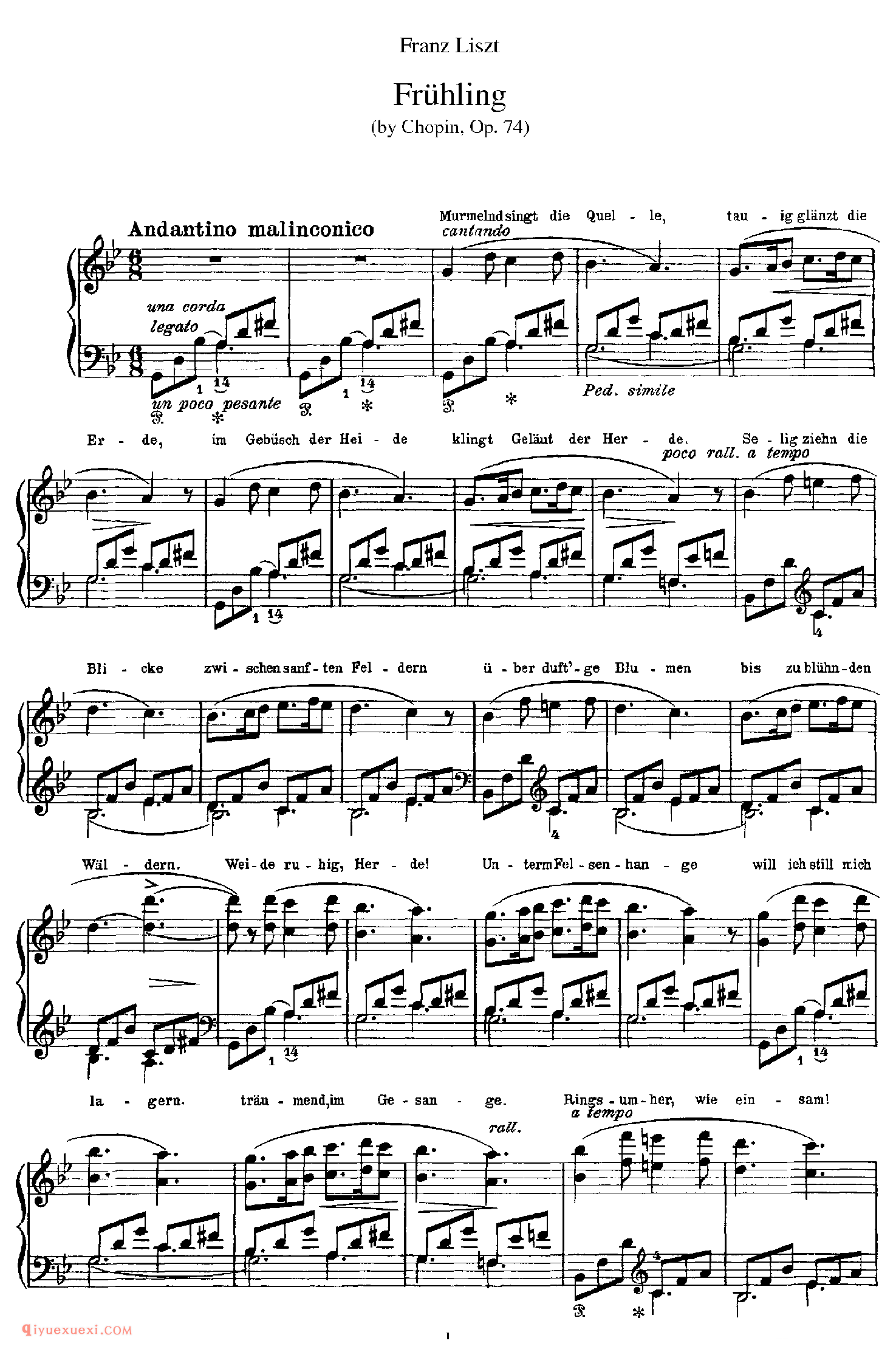 Fruhling (Chopin)_改编肖邦_李斯特钢琴乐谱