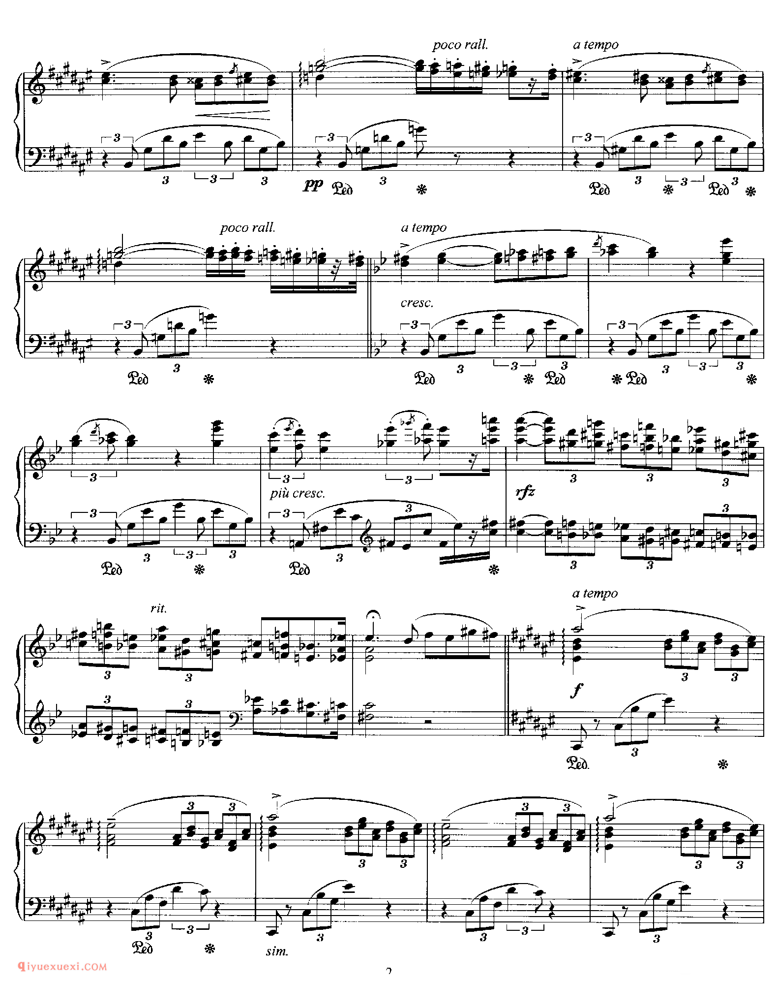 李斯特《升F大调钢琴小品》Klavierstück in F-flat Major S.193_李斯特钢琴乐谱