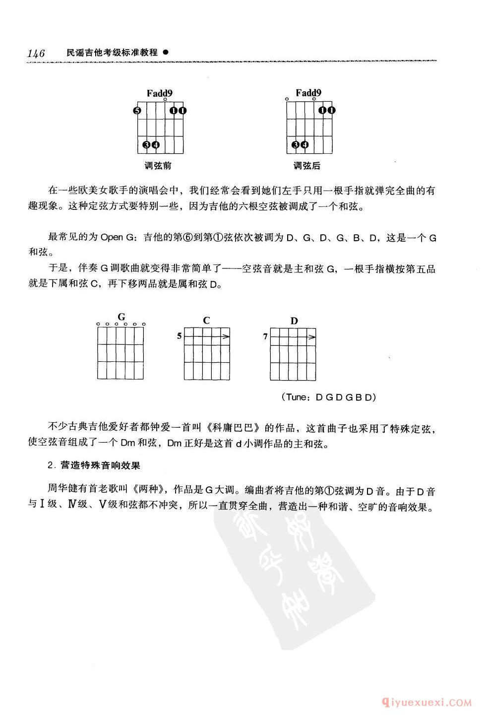 吉他技巧训练_制音_闷音_泛音_打板_特殊定弦