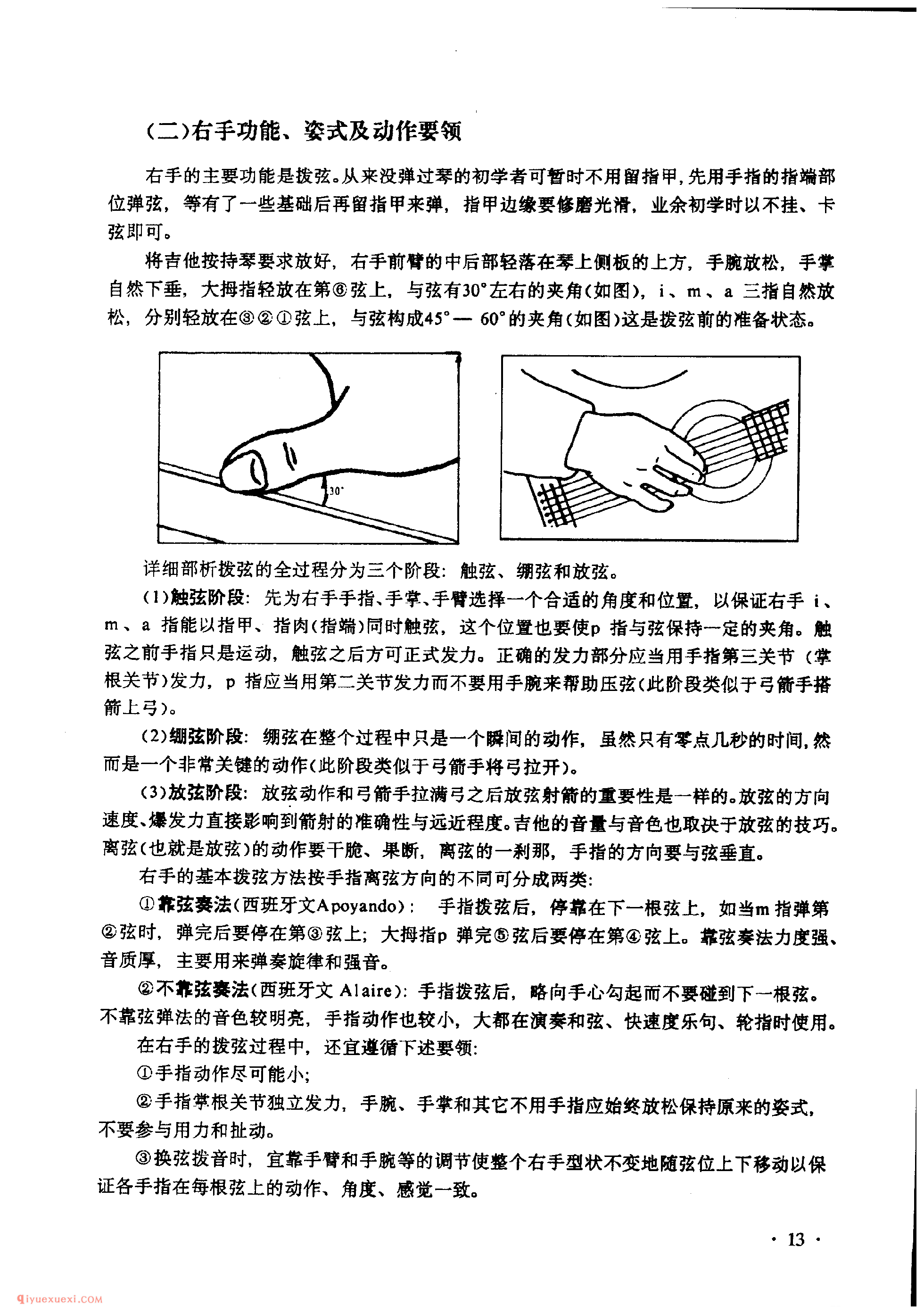 吉他基本技术分析_持琴姿式_姿式及动作要领