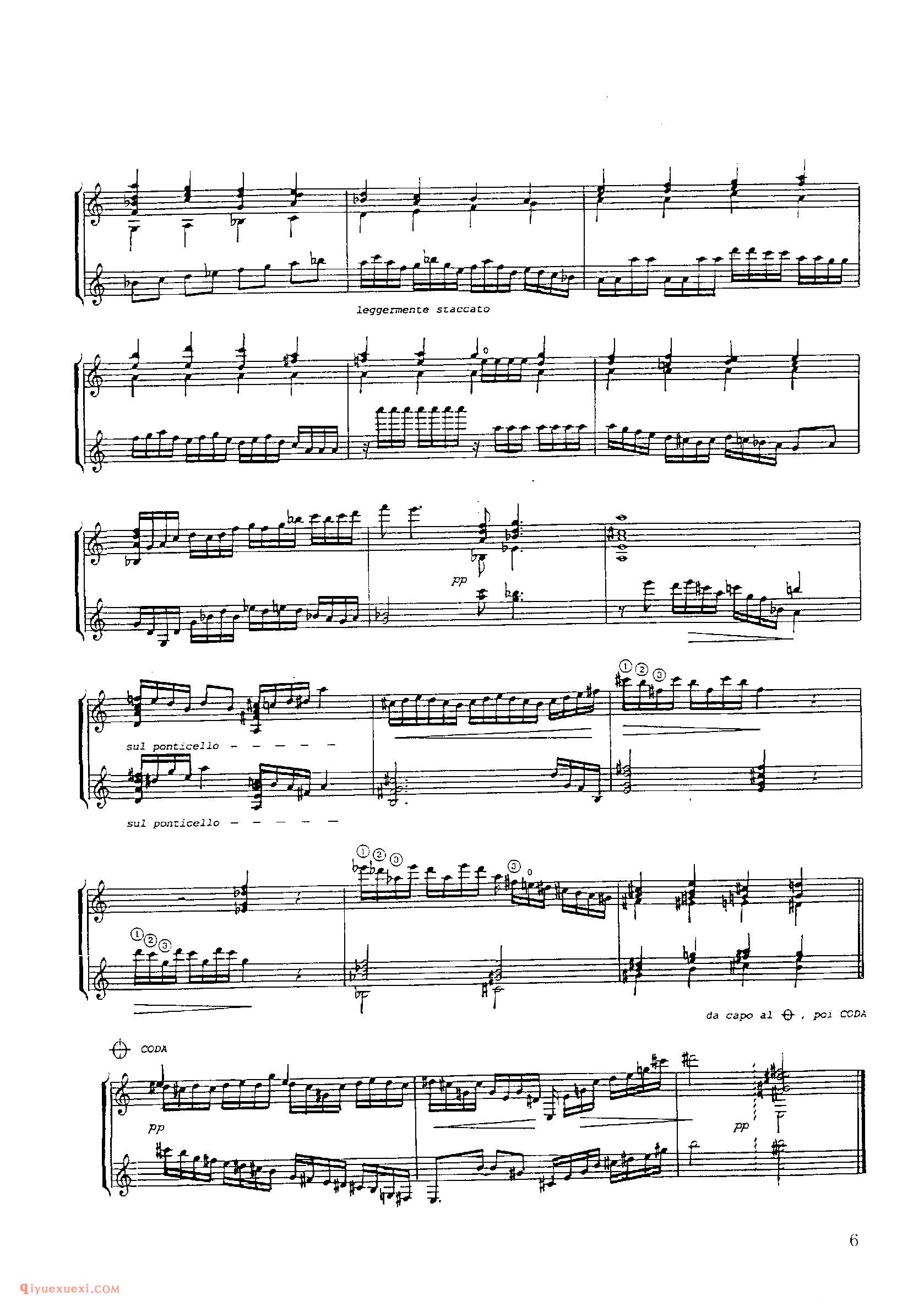 Sonata in tre movimenti (op.14)_多明尼康尼(Carlo Domeniconi)古典吉他乐曲五线谱