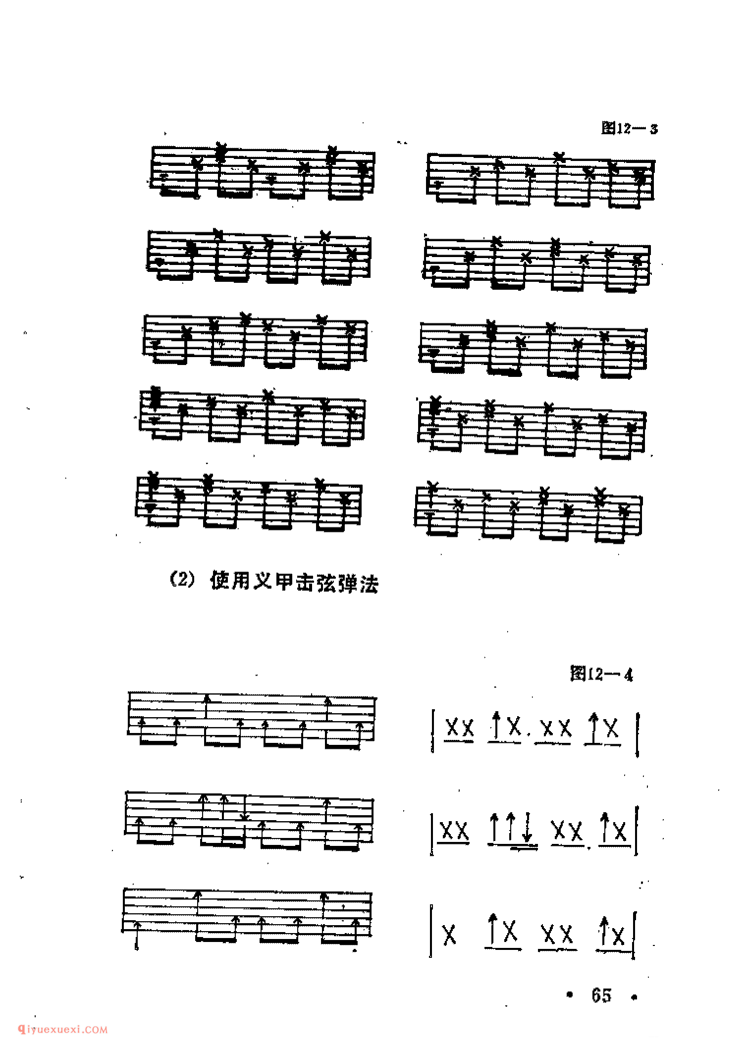 吉他常用节奏及伴奏法_华尔兹_斯洛梭_伦巴_斯劳洛克_吉特巴_四种轻快的节奏形式