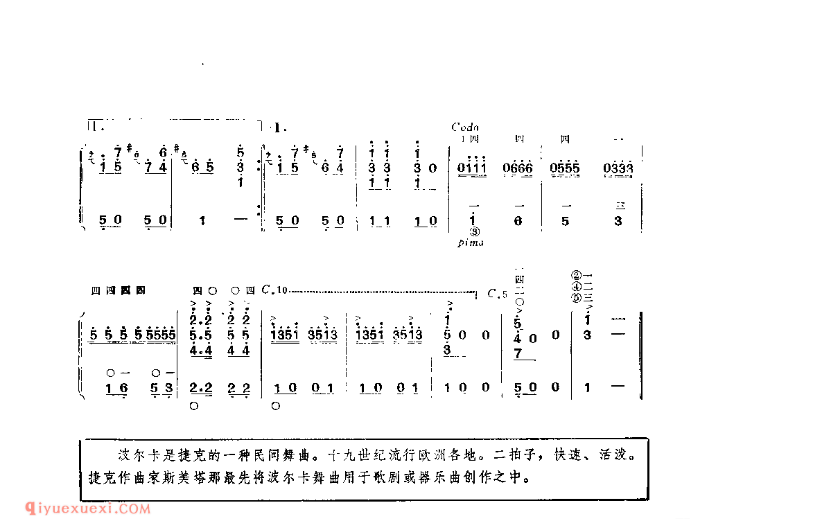 安娜波尔卡_附:波尔卡_吉他简谱