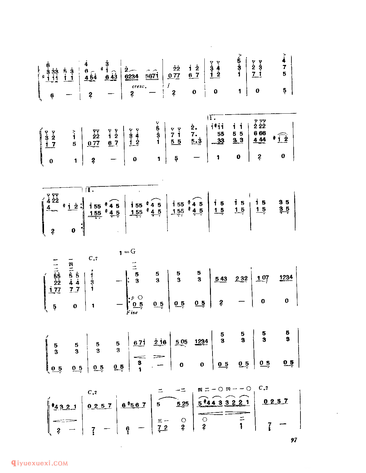 军队进行曲_奥_舒柏特_附:转调_吉他简谱