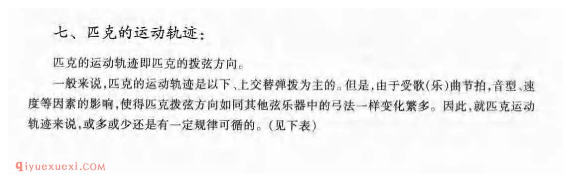 匹克的运动轨迹_匹克吉他演奏法