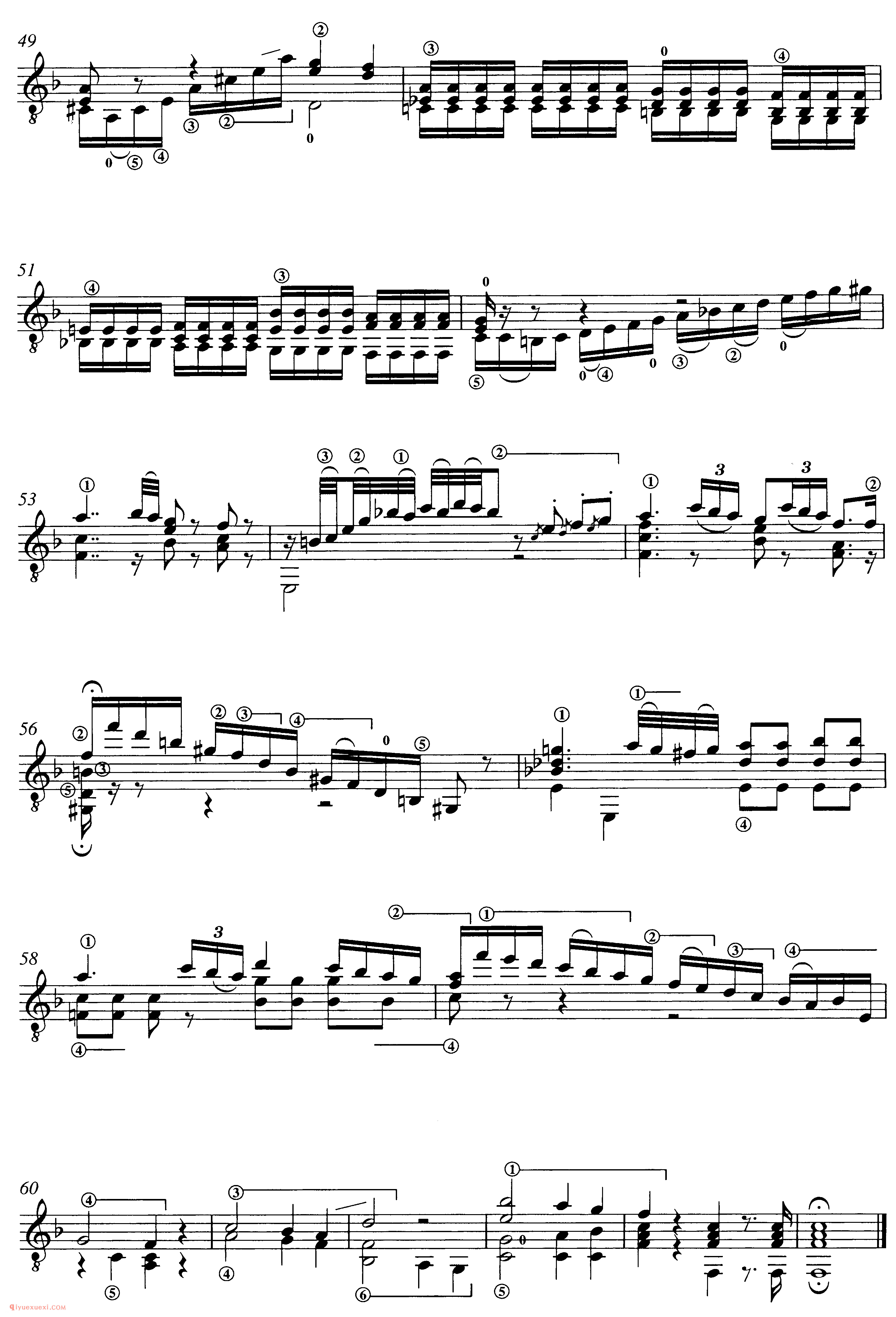 J. Haydn_LARGO ASSAI_塞戈维亚改编吉他谱