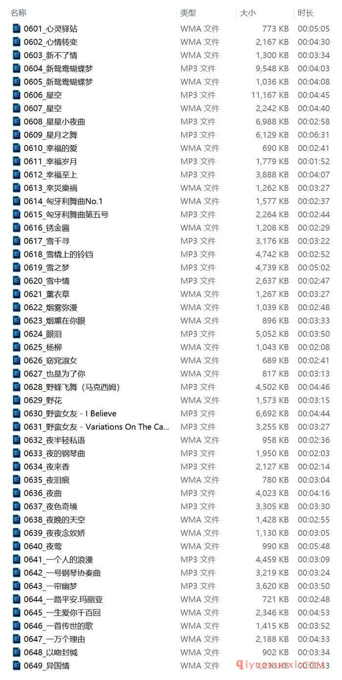 钢琴音乐下载（第009期）100首钢琴音乐下载地址及目录