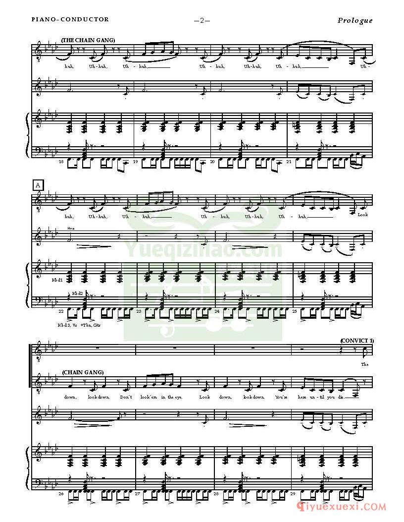 悲惨世界第2幕音乐剧 钢琴指挥乐谱(Les Misérables. Musical in 2 acts. Piano Conductor Score)原版电子书