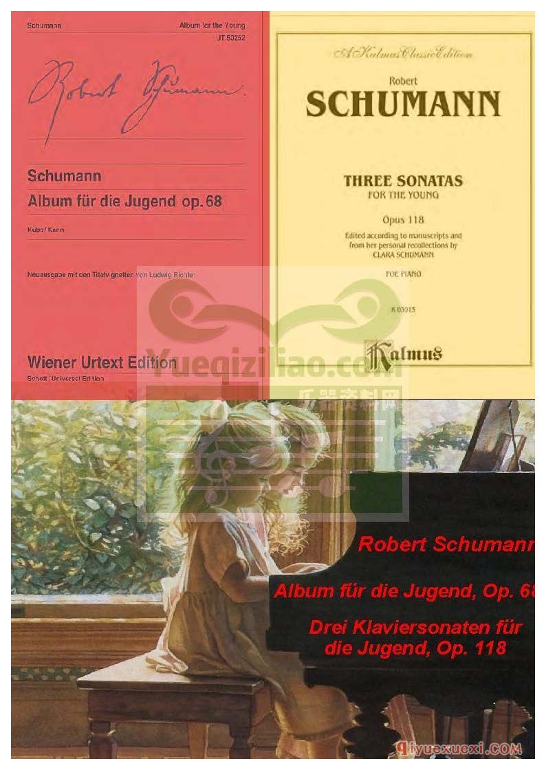 PDF钢琴谱下载 | 舒曼儿童钢琴曲集(Piano Music Album for the Young Op. 68)原版电子书