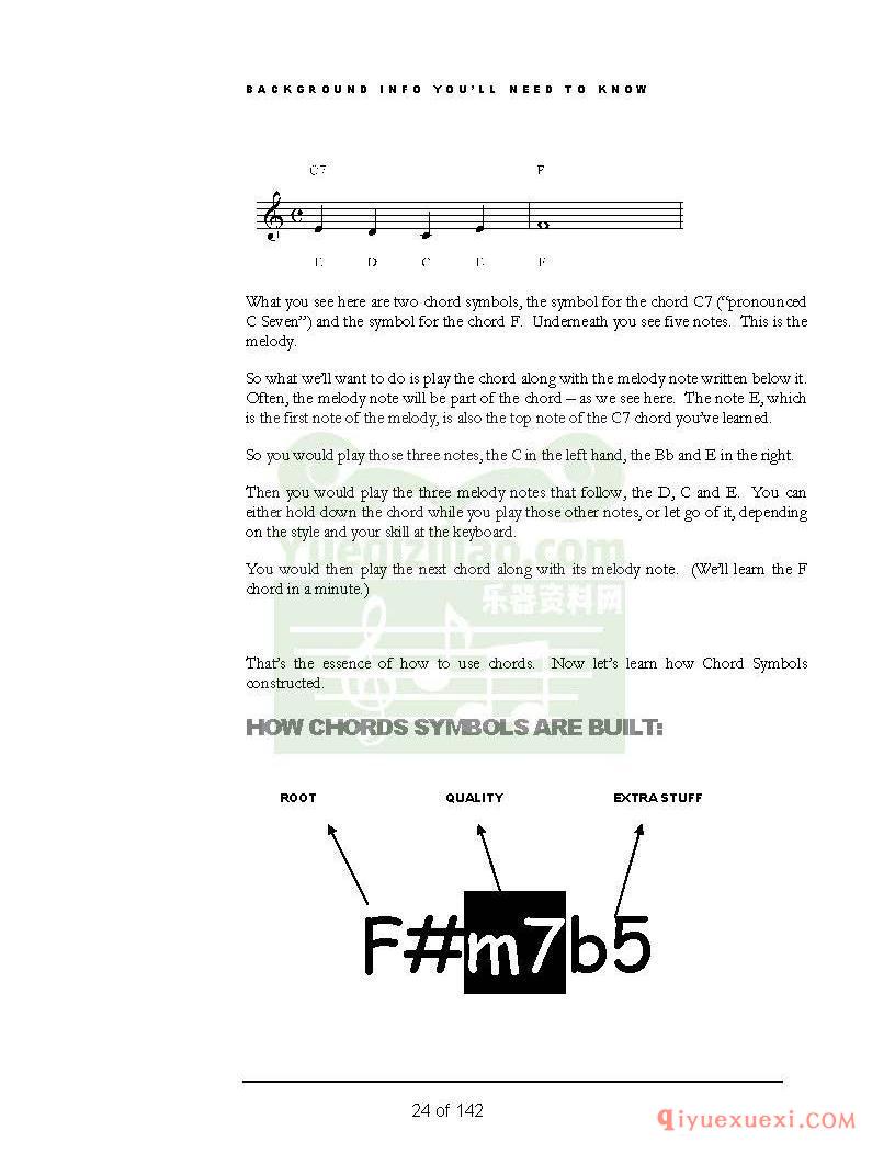 原版PDF钢琴和弦教材 | 交互式钢琴和弦可视化工具