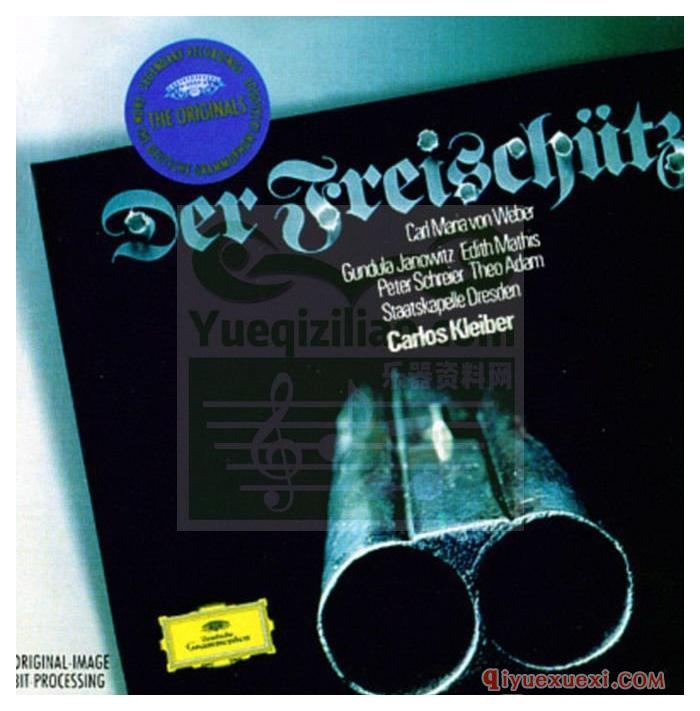 韦伯：歌剧“魔弹射手”(德累斯顿国立管弦乐团, 莱比锡广播合唱团, 指挥_小克莱伯) (2CD)古典乐唱片下载