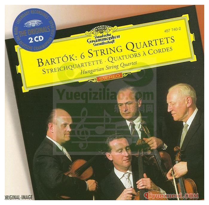 巴托克：6首弦乐四重奏 (匈牙利弦乐四重奏团) (2CD)古典乐唱片下载