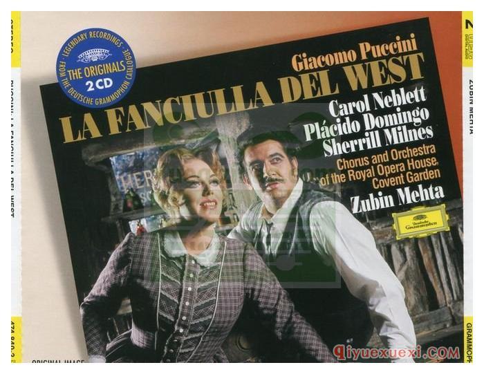 普契尼：歌剧“西部女郎”(英国皇家歌剧院管弦乐团及合唱团, 指挥_梅塔) (2CD)古典乐唱片下载