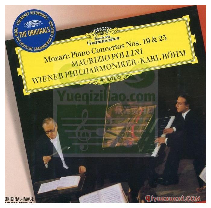 莫扎特：钢琴协奏曲 Nos. 19 & 23 (钢琴_波里尼, 维也纳爱乐乐团, 指挥_伯姆)古典乐唱片下载