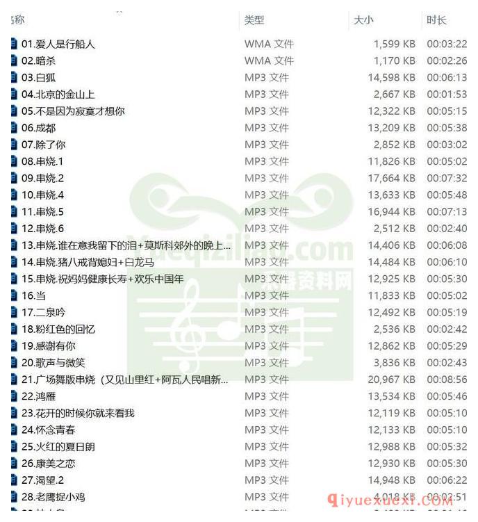 适合电子琴演奏的经典老歌音乐MP3合集下载