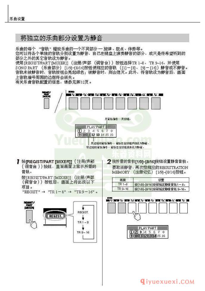 雅马哈电子琴PSR-S550中文使用说明书在线阅读