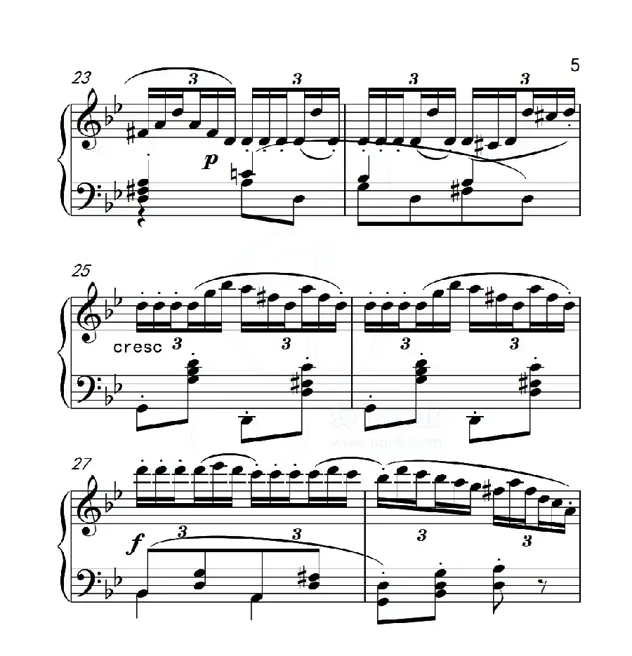 第五级A组 练习曲（中国音乐学院钢琴考级作品1~6级）