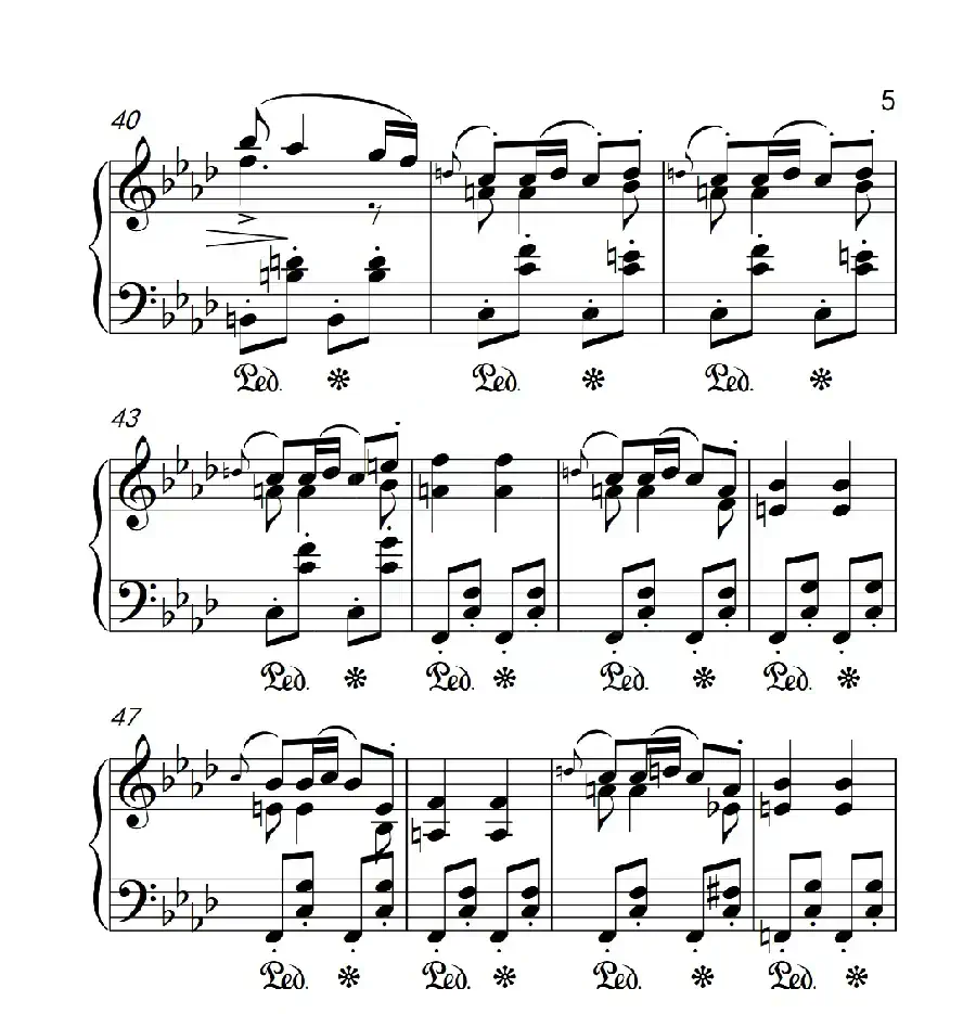 第六级 音乐瞬间(中国音乐学院钢琴考级作品1~6级)