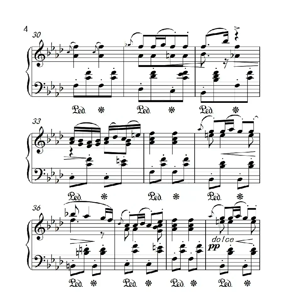 第六级 音乐瞬间(中国音乐学院钢琴考级作品1~6级)