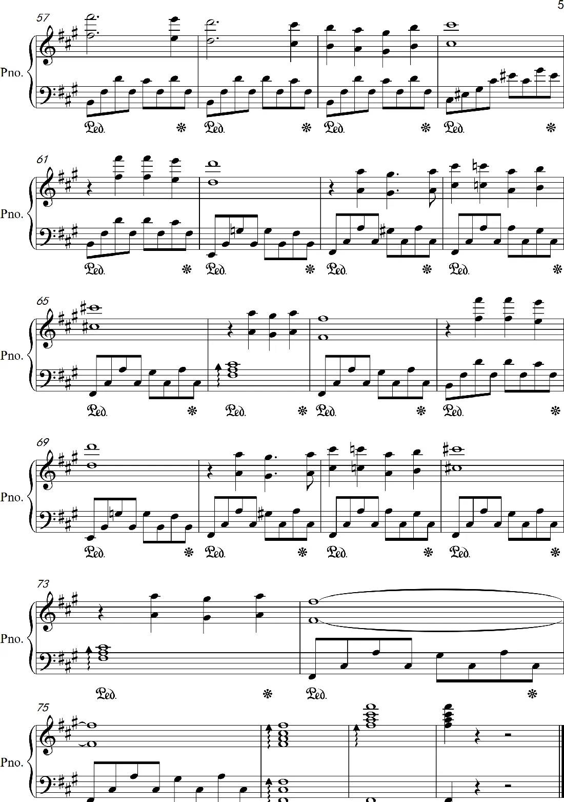 沉默的思念（通俗钢琴曲）